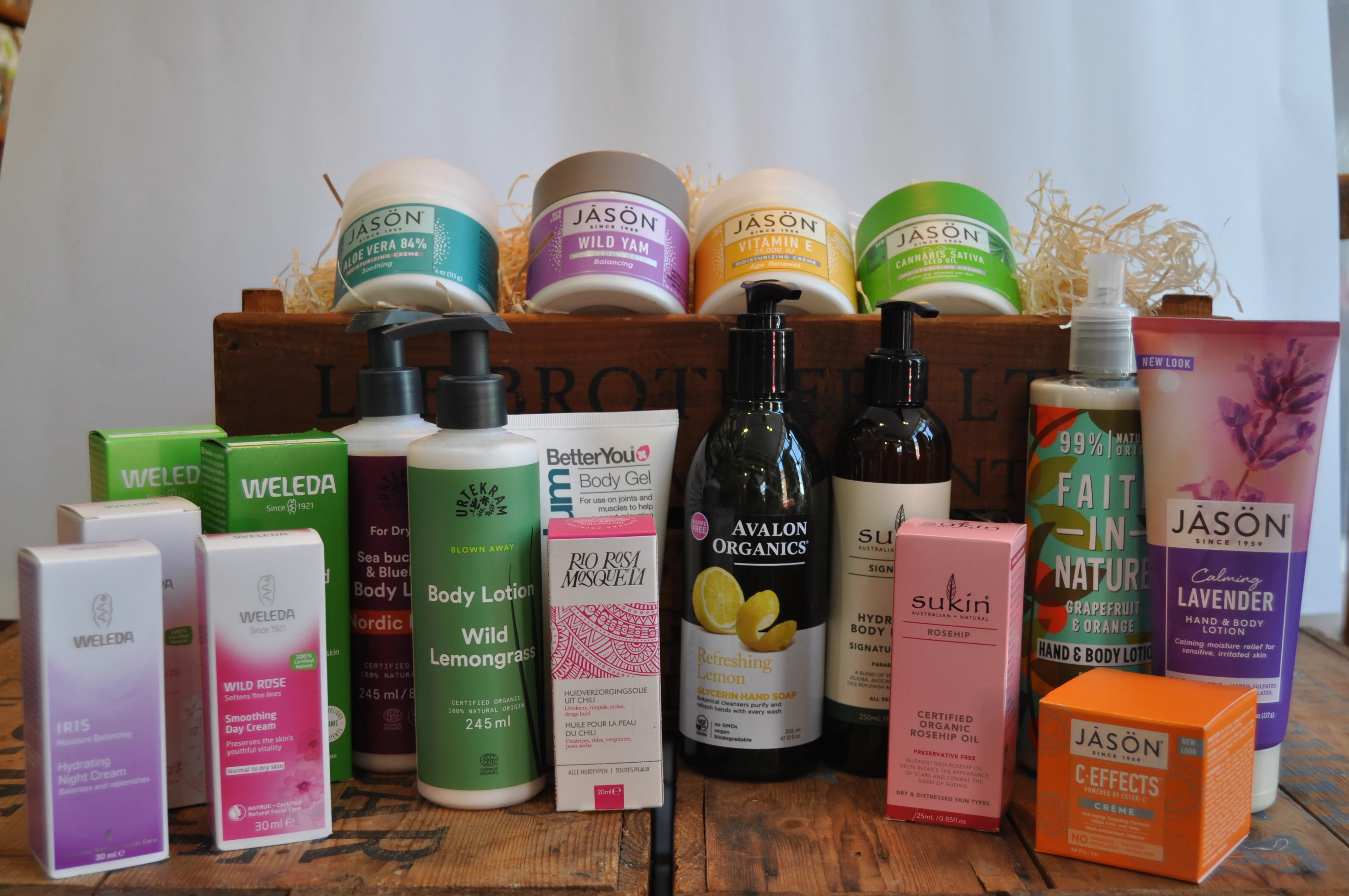 Body lotions, washes and moisturisers