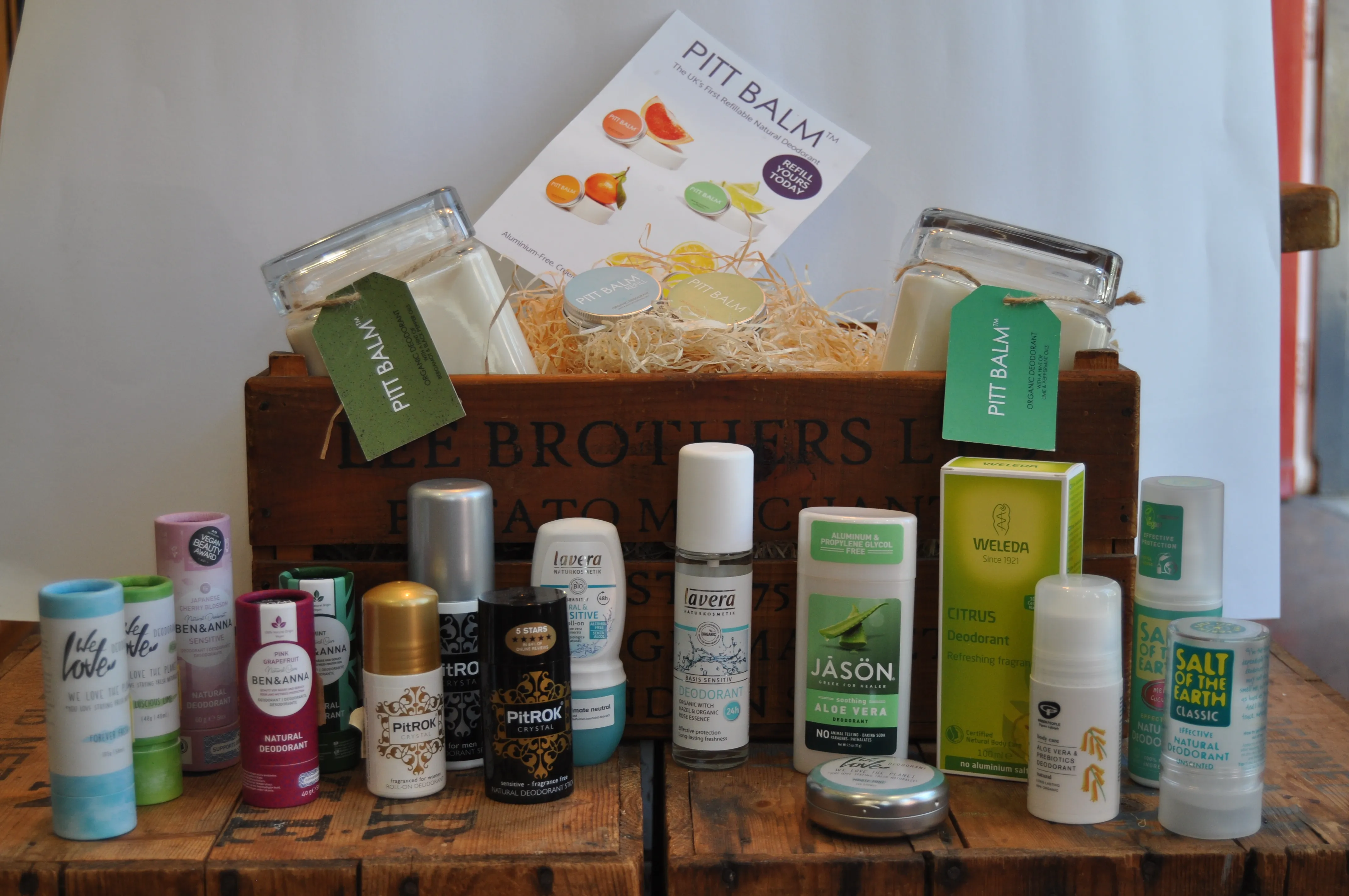 Natural deodorants and refillable deodorant balms