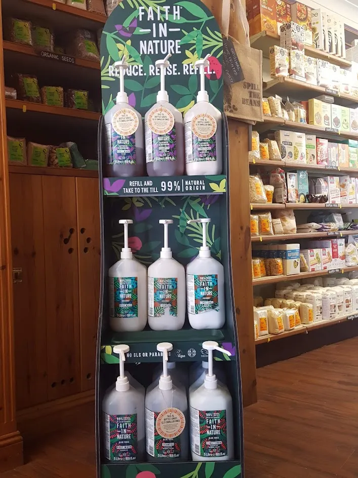 The Faith in Nature refill station